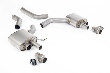 Milltek axle-back udstødning til Audi RS6 C8 4.0 V8 bi-turbo, ikke-resoneret