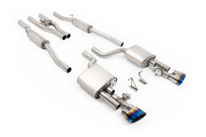 Milltek cat-back udstødning til Audi RS4 B7 - V2 Valved Cat-Back med Active H Pipe og Polished Ovals, tips i brændt titanium – billede 15