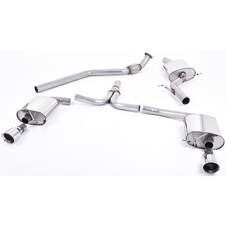 Milltek Cat-back Audi A4 2.0 TFSI S line B8 (2WD and quattro manual-only) Saloon & Avant
