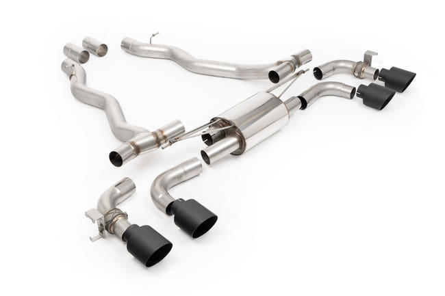 Milltek axle-back udstødning til BMW 5-Serie G90 & G99, sorte tips – billede 3