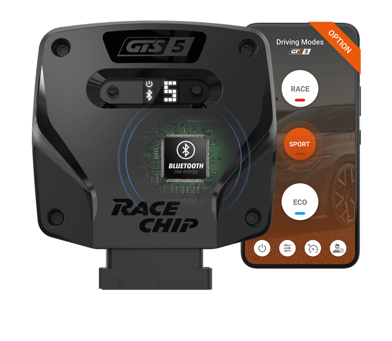 RaceChip GTS 5 med Bluetooth-app og Race Sport Eco-tilstande