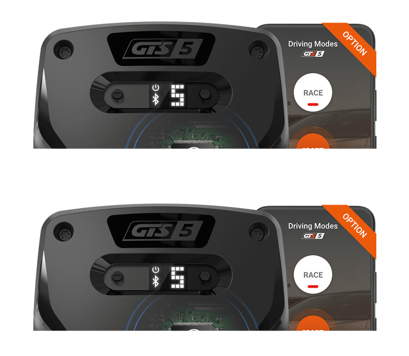 RaceChip GTS 5 med Bluetooth-app og Race Sport Eco-tilstande